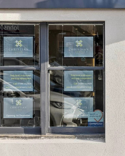Window Display for Estate Agency Launch