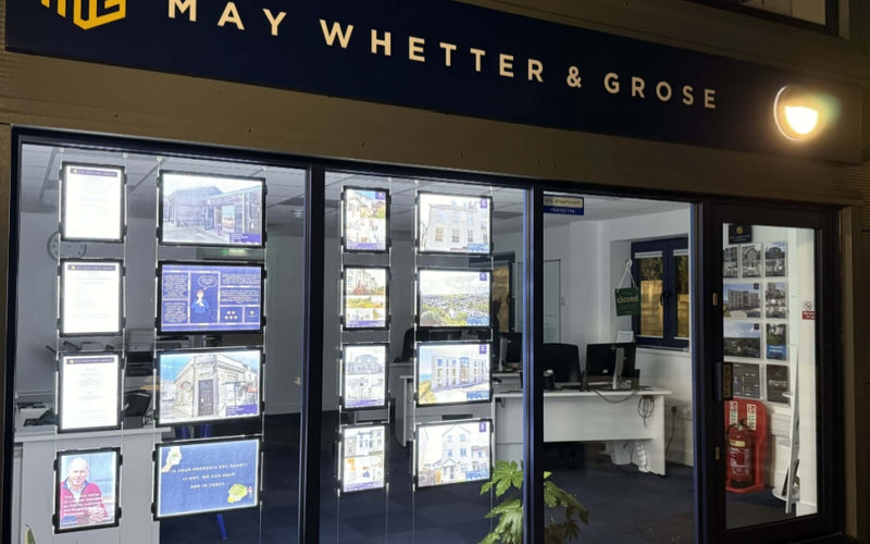Display for May, Whetter and Grose New HQ