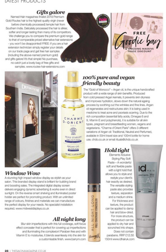 Salon Display Featured in The Salon Magazine