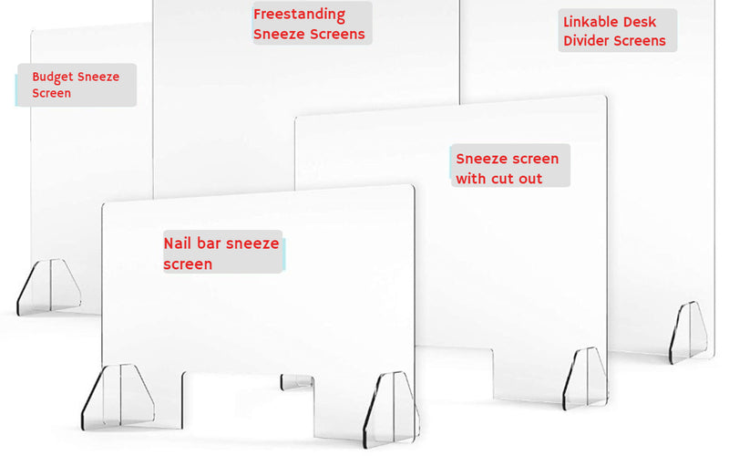 What are sneeze guards made of?