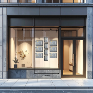 branch office window featuring LED lightpocket display