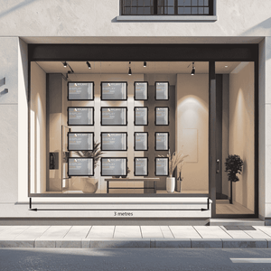 design for 3m window space LED lightpocket display