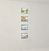 A3 Landscape LED Light Pocket Kit. Four High on Cables