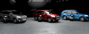 Claralight freestanding LED display in car showroom