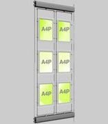 Rotating Window Display - Bevelled Edge Light Panels A4P 2X3