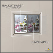 backlit paper