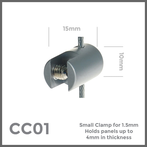 Clamps & Supports for Cable Mounted Displays