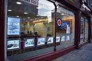 estate agents illuminated window display