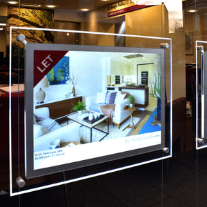 estate agent window display