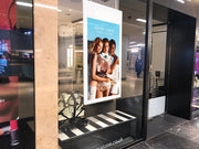 hanging double sided digital advertising screens