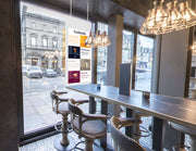 hanging double sided digital advertising screens 4
