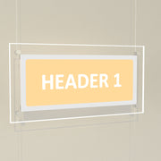 Bevelled Edge LED Header Panels