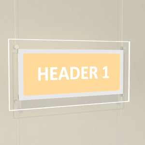 Bevelled Edge LED Header Panels