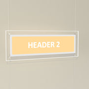 Bevelled Edge LED Header Panels
