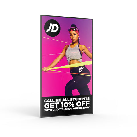 High Vibrance Android Advertising Display Screens