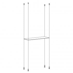 Cable Mounted Display Shelving Kits