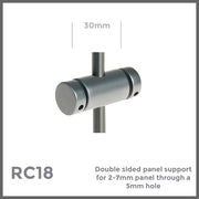 double sided panel support for 2-7mm panels