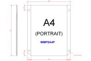 Wall Mounted Acrylic Display Panel Pockets & Poster Holders