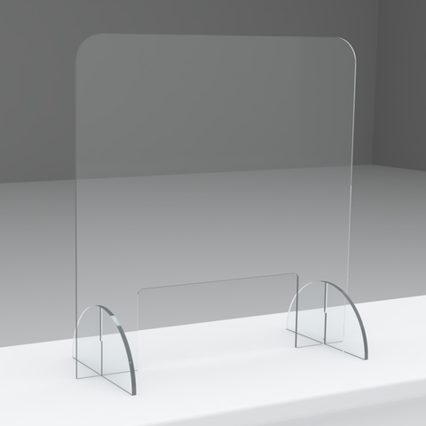 sneeze screen for nail bar