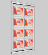 Rotating Window Display With Bevelled Edge Light Panels A3L 2X4