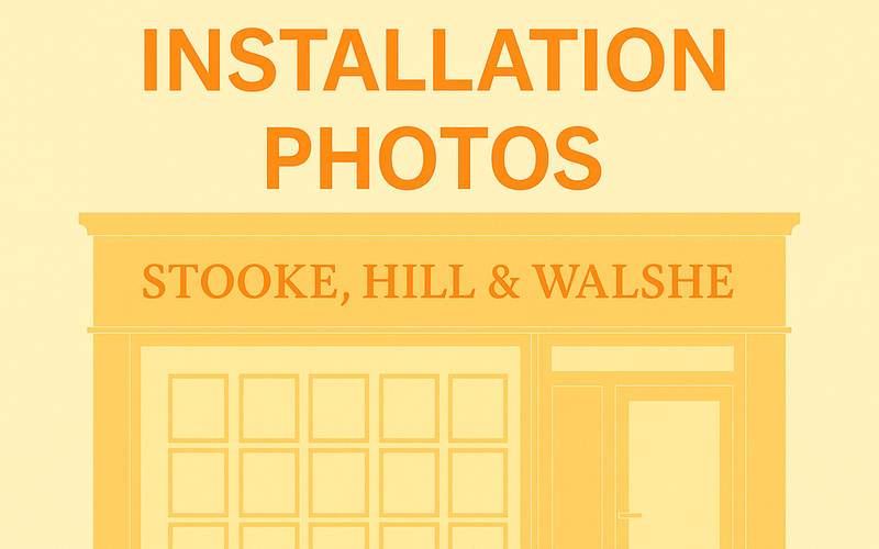 A Contemporary Window Display for Stooke, Hill & Walshe