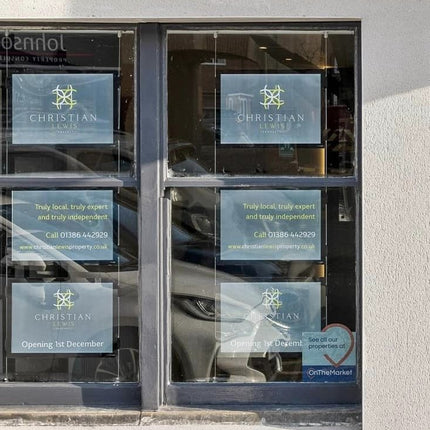 Window Display for Estate Agency Launch