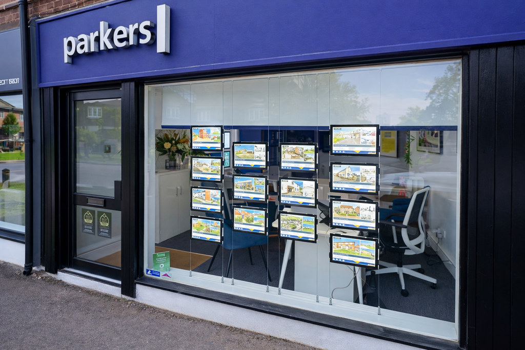 Praise from Parkers Properties | Estate Agent Window Displays – Mid ...