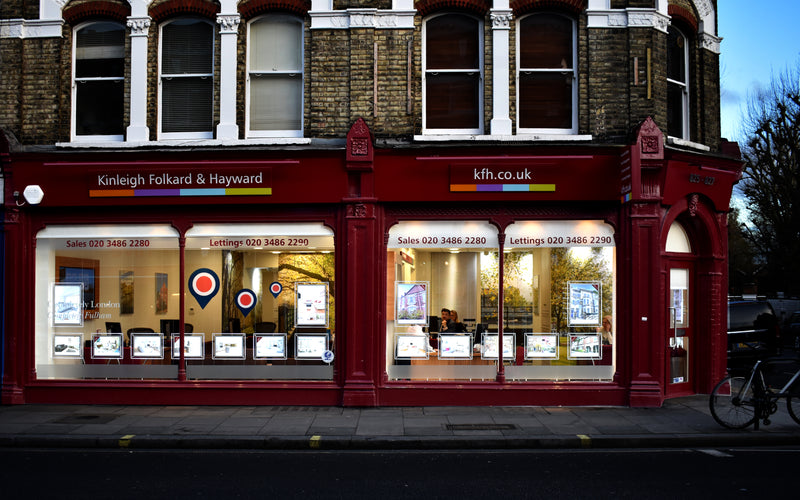 London Estate Agent Window Display Refurb Now Complete