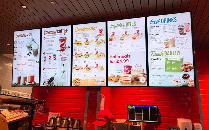 What you show is what you sell. The importance of digital menu boards