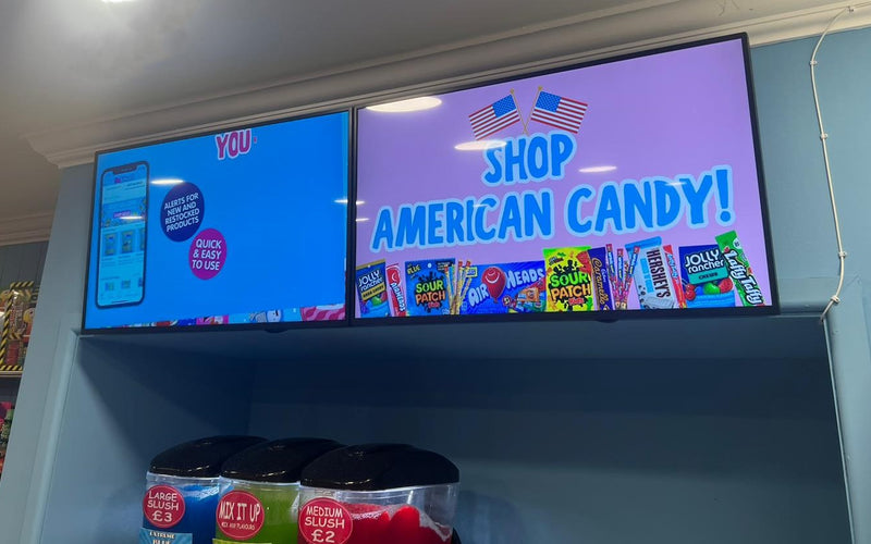 Tasty. Sweet shop branch bags digital for Falmouth branch