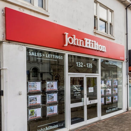Window Display for John Hilton's New Brighton Branch