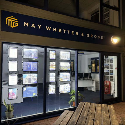 Display for May, Whetter and Grose New HQ