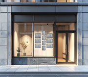 branch office window featuring LED lightpocket display