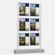 6 A4 portrait Totem freestanding LED landscape display