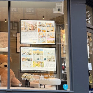A1 Claralight LED light pocket in estate agent display