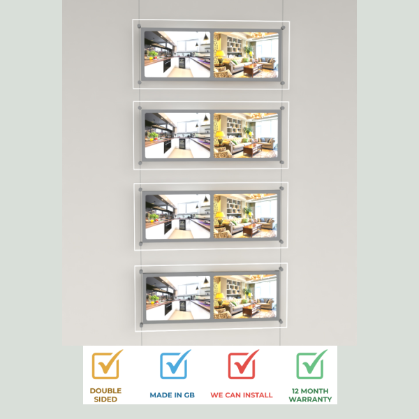 A4 LED Light Pocket Kits Direct | 12 month warranty – Mid West Displays