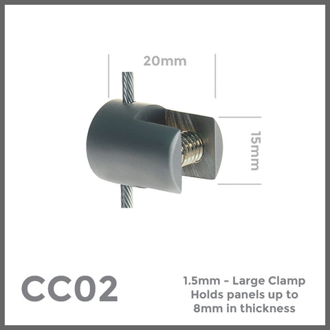 CC02 large cable mounting clamp