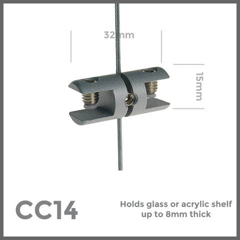 CC14 double sided shelf clamp
