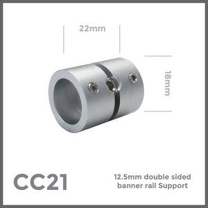 CC21 doubled sided banner rail support