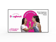 Vibrant professional digital advertising screens