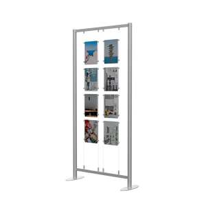 Freestanding Cable Display Kit. 8 x A4 Portrait