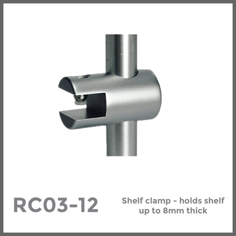 RC03-12 Shelf Clamp for 12mm rod