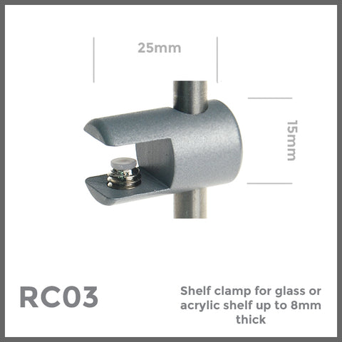 RC03 6mm rod shelf clamp
