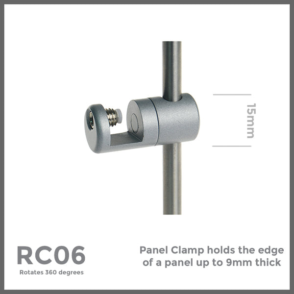 Rod Display Panel Panel clamps for rod display | Mid West Displays