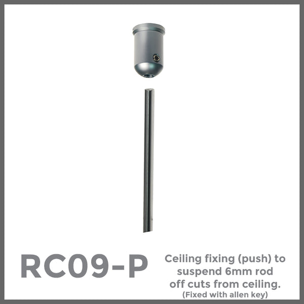 Ceiling Fitting | For rod mounted displays – Mid West Displays