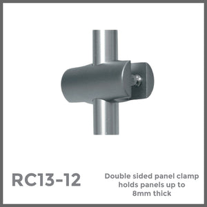 RC13-12 Double Sided Panel Clamp for 12mm rod