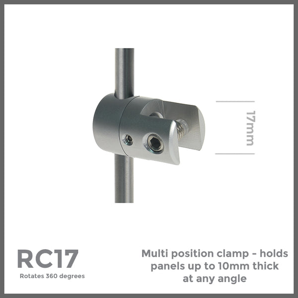 Multi position clamps | Rod Display Systems – Mid West Displays