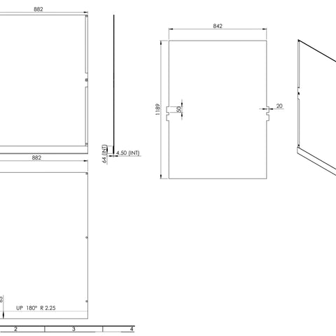 Wall Mounted Acrylic Display Panel Pockets & Poster Holders