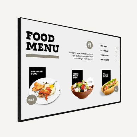 55" Digital Menu Boards | Free Network Upgrade + Free Delivery