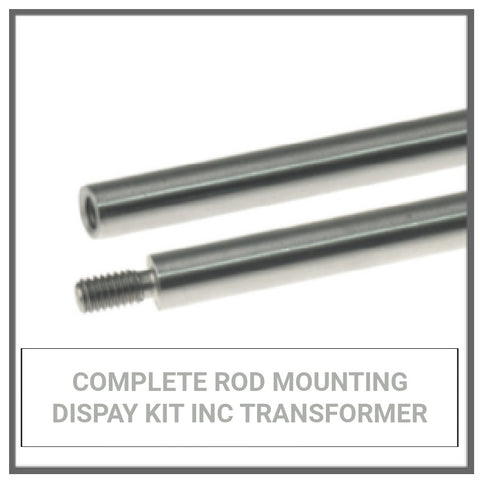 complete rod mounting display kit and transformer